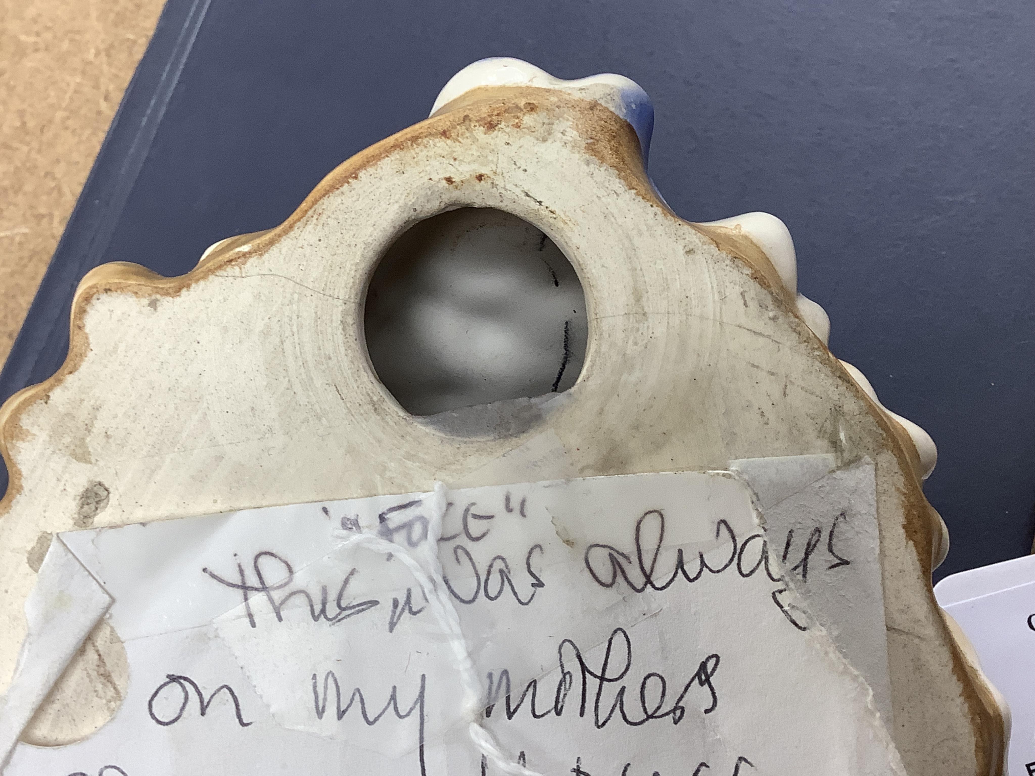 An Art Deco Goebel earthenware wall mask, 16cm high